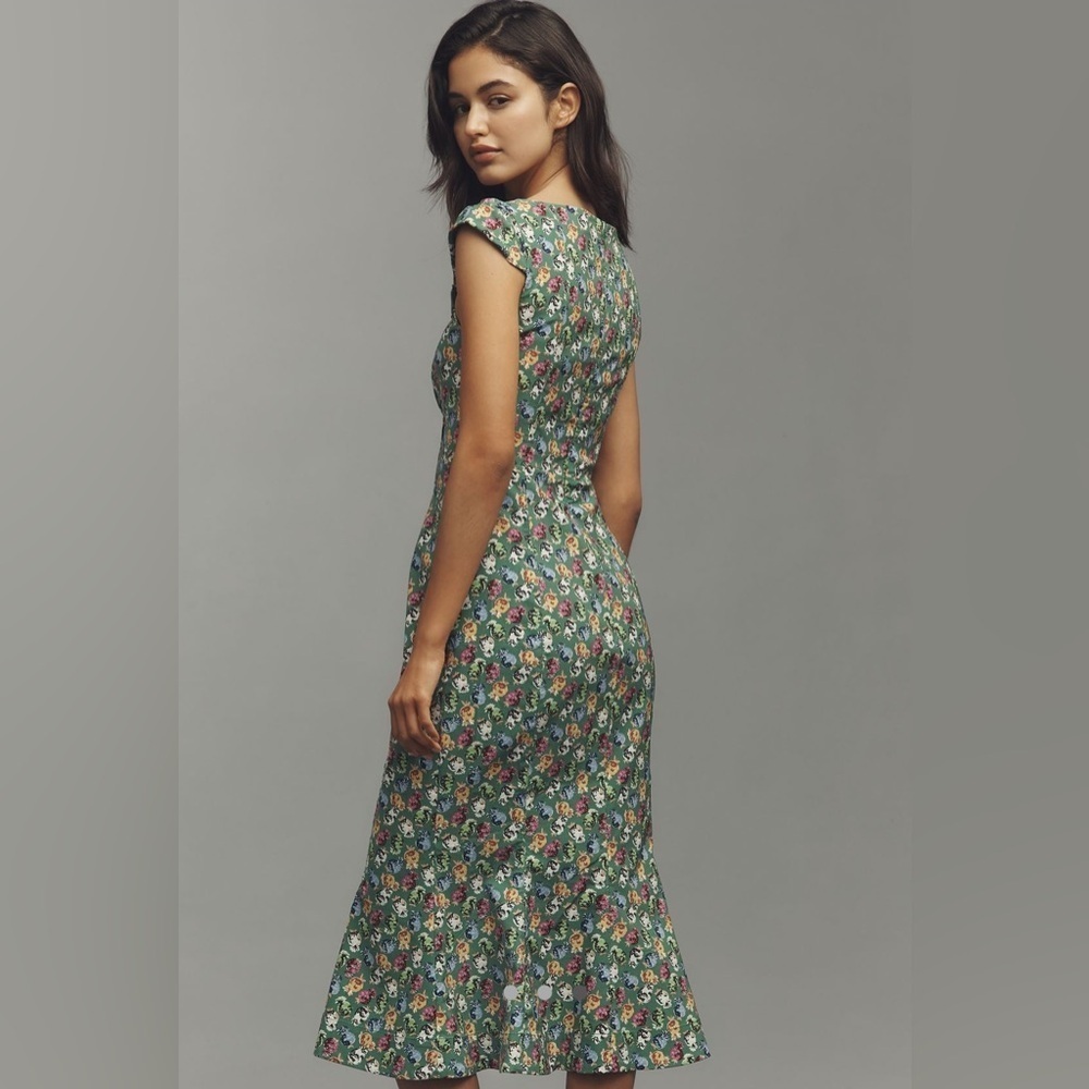 NEW! Anthropologie The Cecily Fit & Flare Sweetheart Dress by Maeve 🍍 - Picture 3 of 5
